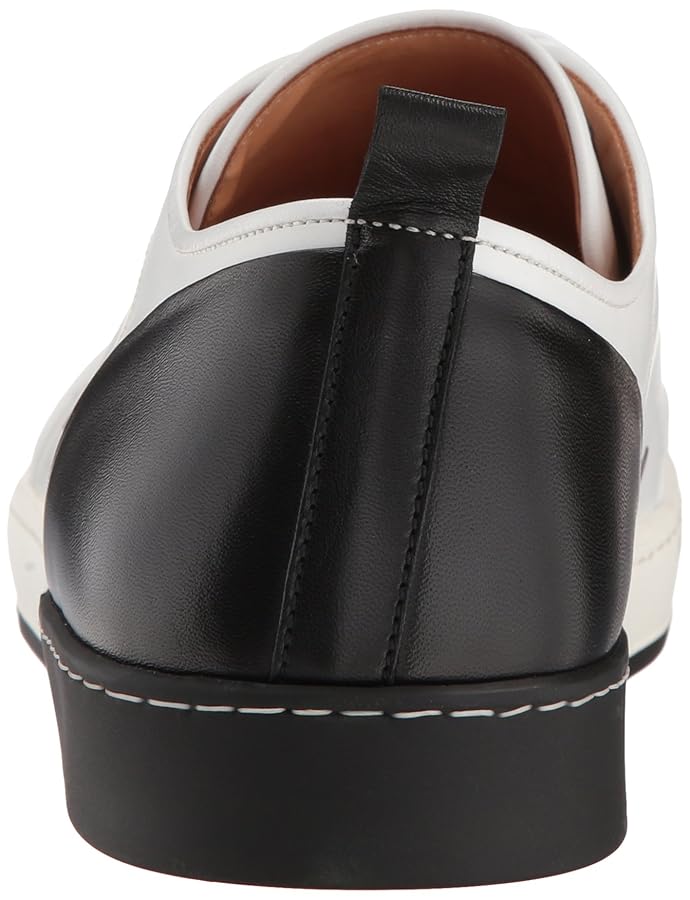 Amazon.com | Bacco Bucci Men's Totti Sneaker, White/Black